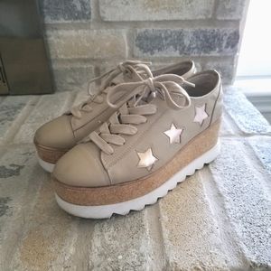 Steve Madden Star Print Platform Sneakers